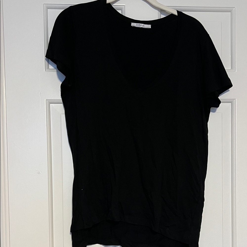 Zara Black Short Sleeve Tee